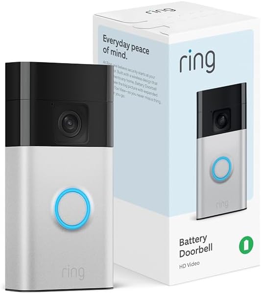 Ring Battery Doorbell : Head-to-Toe Video, 2-Way Talk, Motion Alerts - Satin Nickel