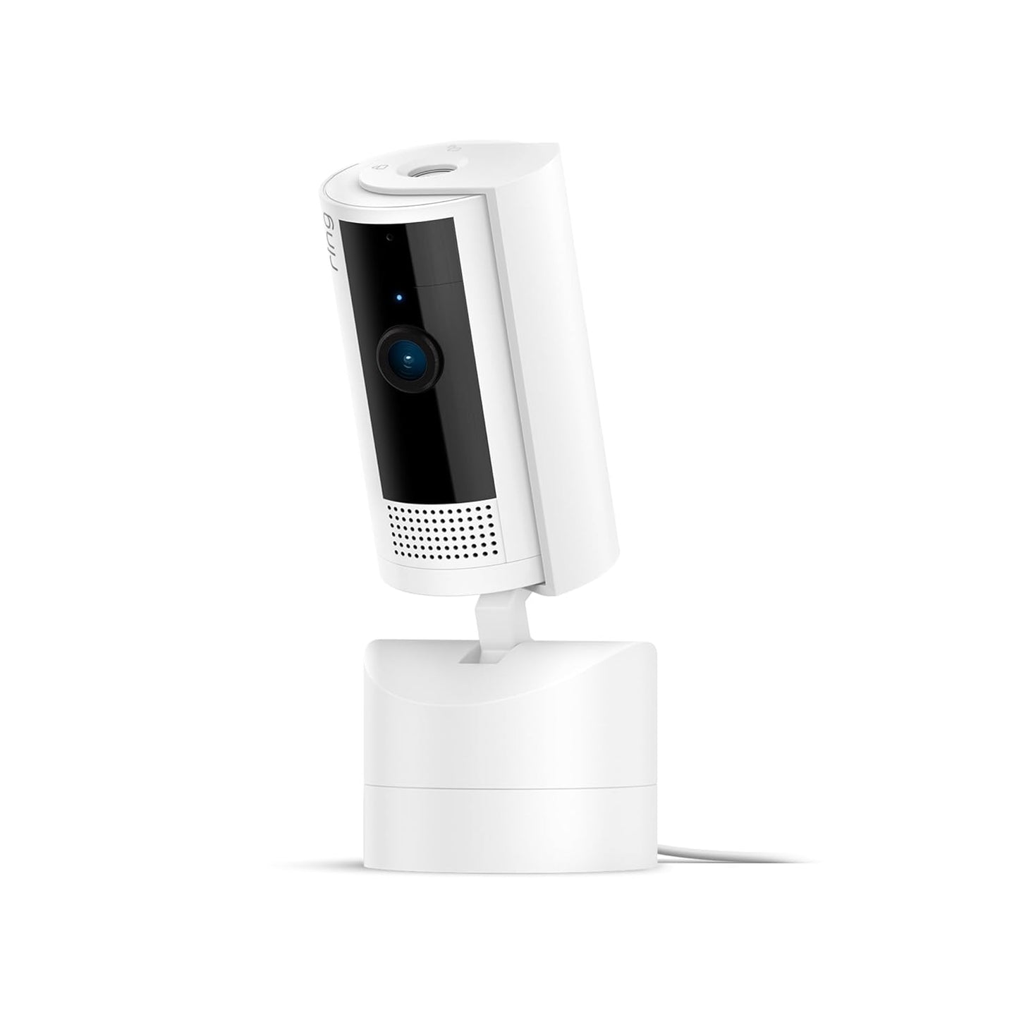 Ring Pan-Tilt Indoor Cam (2024): 360° Pan & Tilt, HD Video, Two-Way Audio - White