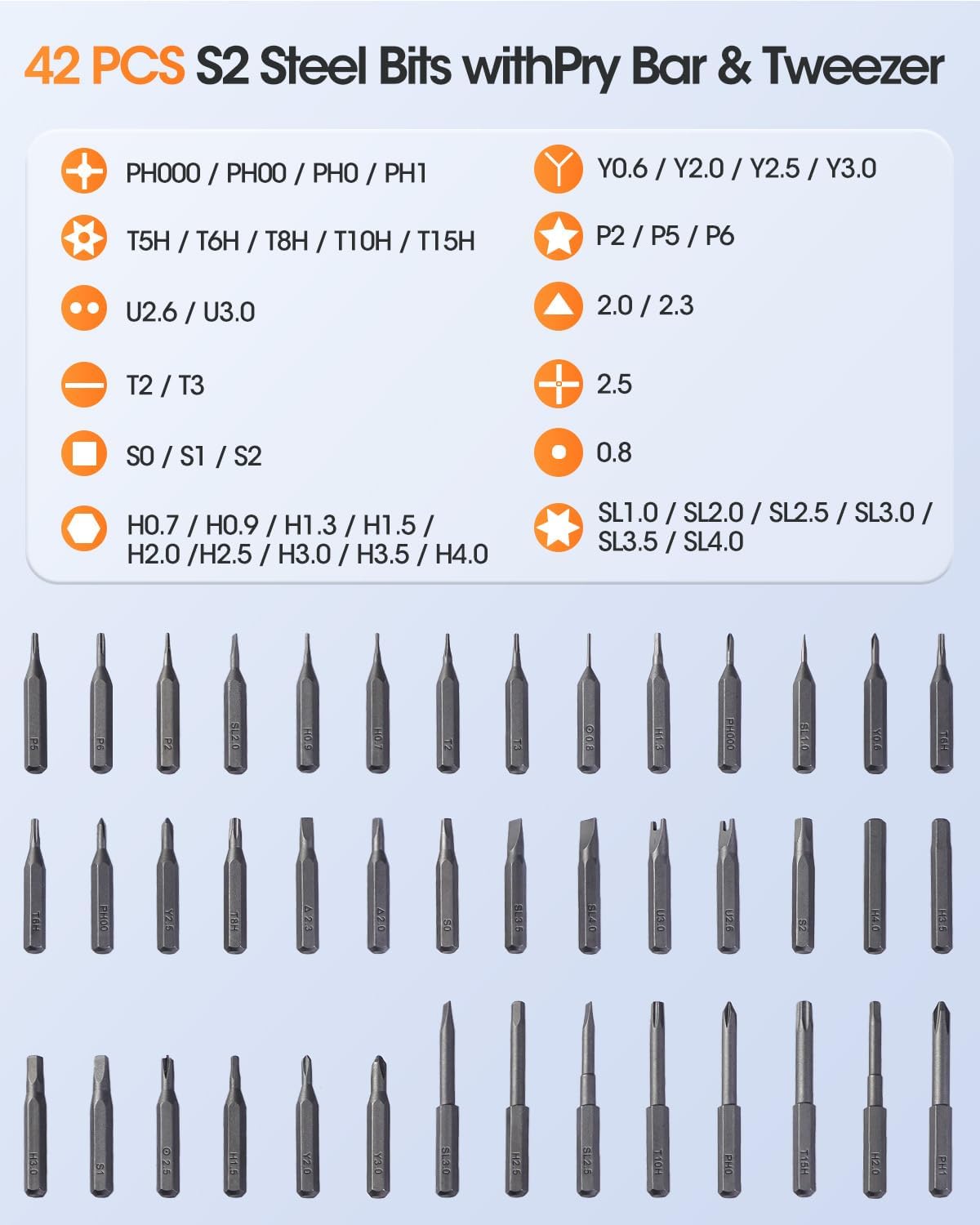 All-in-One Cordless Screwdriver Kit: 42 Bits, 5 Torque, Magnetic Case! 📦