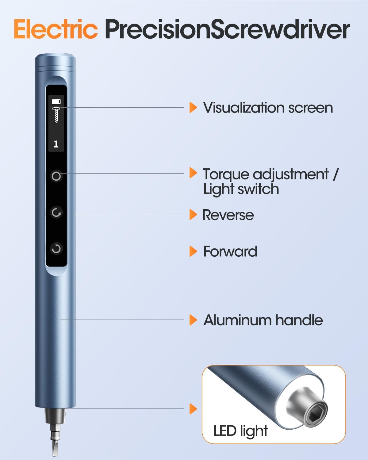 All-in-One Cordless Screwdriver Kit: 42 Bits, 5 Torque, Magnetic Case! 📦