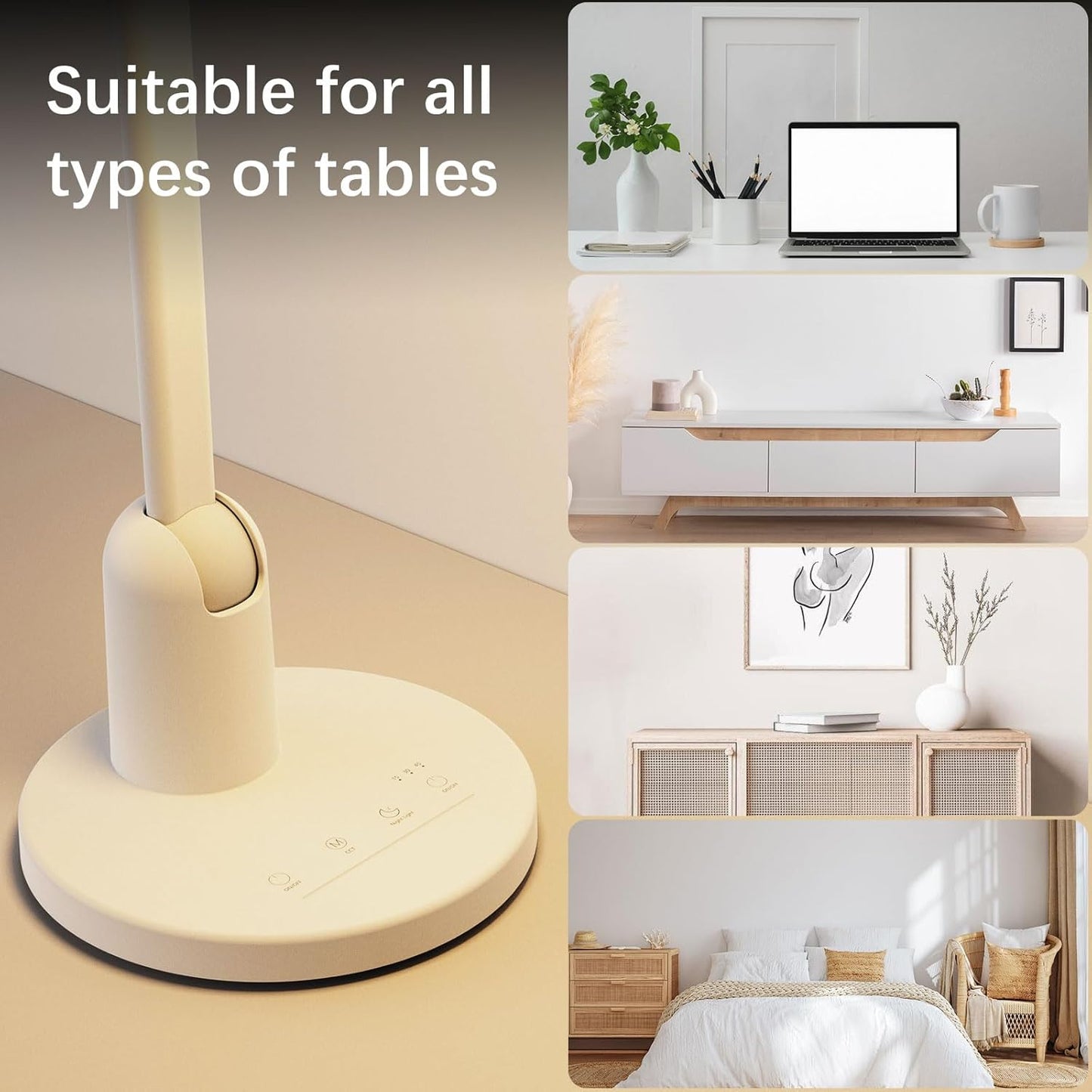 Ultra Bright 1000LM LED Desk Lamp - Dimmable, Eye-Care, Timer, 3000K-6000K, Stable Base